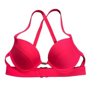 Abercrombie & Fitch barbie pink padded swim top size 34B